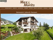 Tablet Screenshot of maxmoritz.at